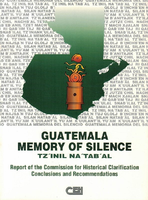 The front page of the "Report of the Commission for Historical Clarification Conclusions and Recommendations."